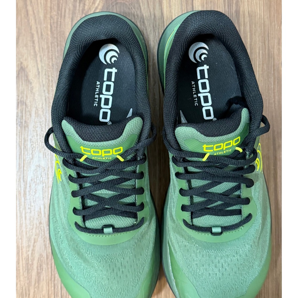Topo Athletic Ultraventure 4 Trail Running Shoes Mens Green Yellow Vibram Sz 11 - Picture 6 of 12